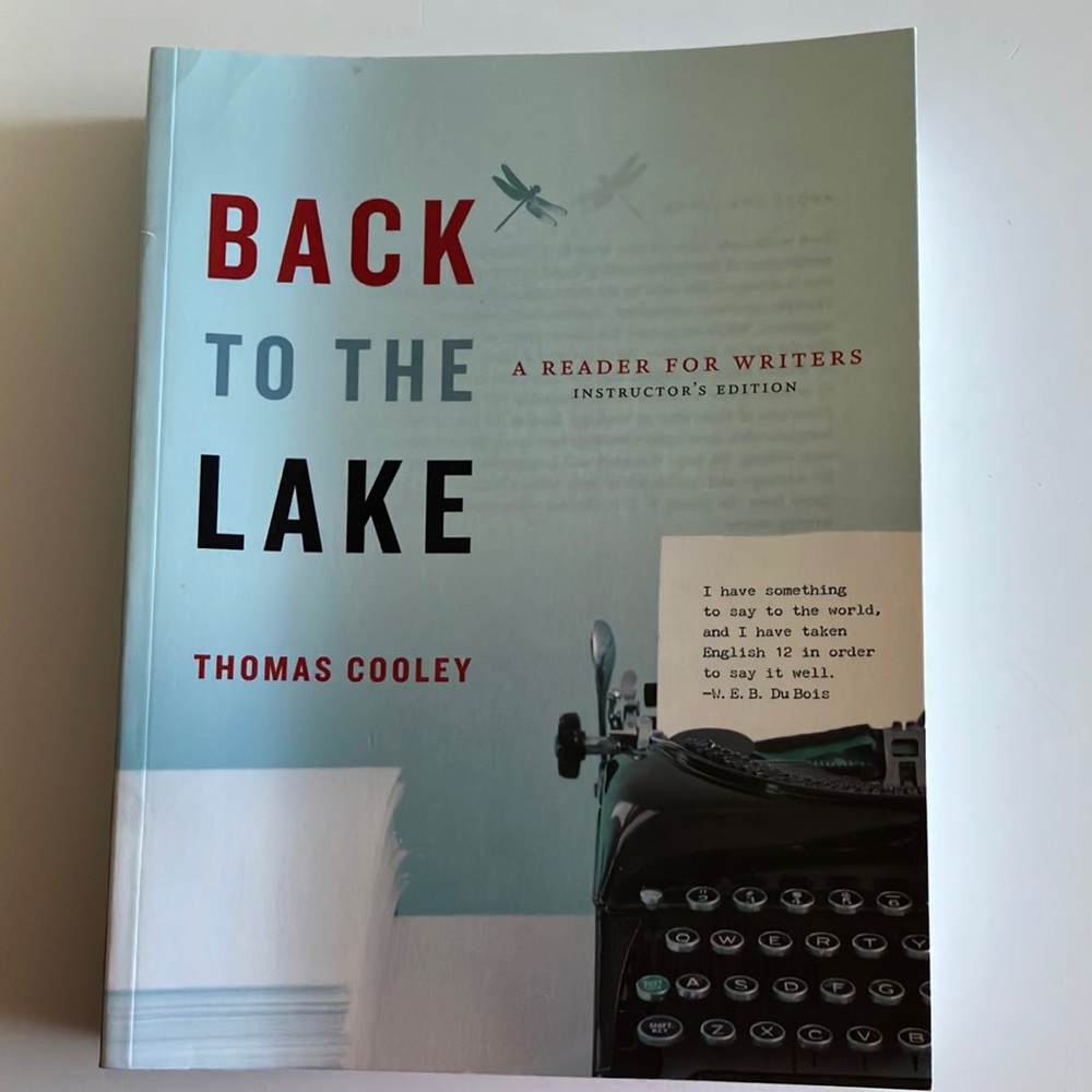 Back to the lake book A reader for writers Thomas Cooley